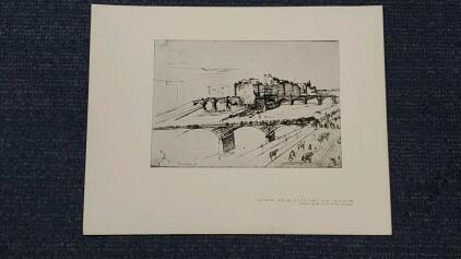 Isle de la Cit&eacute;, Paris Etching by James McNeill Whistler, 1893, Plate 28 7 &frac14; x 11 &frac14; inches