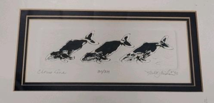 Nora K. Fischer "Chorus Line" Intaglio Print 30/399 1995 Signed