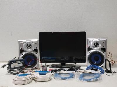 Miscellaneous Electronics Lot! Including: Vizio Monitor, Speakers, & More!
