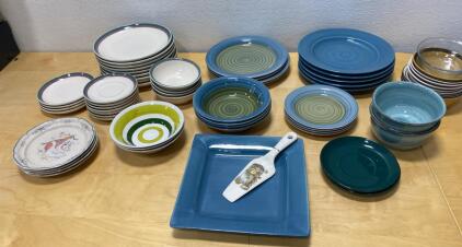 Plates - Bowls - Platter - Various Sizes and Designs