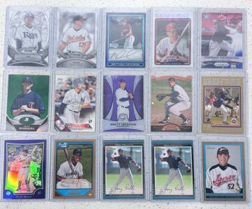 Bowman & Topps MLB Prospect & Rookie Card Lot - Autos, Serials, Parallels, Beckham, Bird, Avila, Wimmers