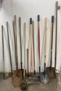 (13-Piece) Garden Tool Set &ndash; Mixed Shovels, Rakes, Hoes, Cultivator, Long Handles