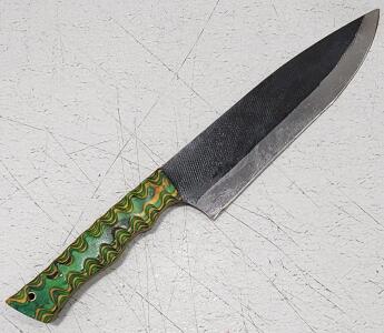 (1) Fixed Blade Cold Steel Kitchen Utility Knife With Wood Handle