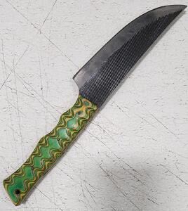 (1) Fixed Blade Cold Steel Kitchen Utility Knife With Wood Handle