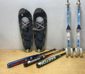 Tubbs FLEX 30 Snowshoes, Exel Roller Skis, Worth/DeMarini/Easton Bats &ndash; Sporting Goods Lot