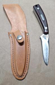 (1) Vintage Schrade Old Timer 1540T - 3" Fixed Blade Knife W/Sheath