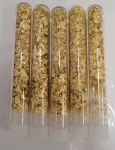 (5) Bottles of Gold Flake/Leaf Gold