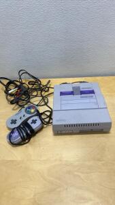 Super Nintendo with Controllers ( No Power Cord ) Unable To Test