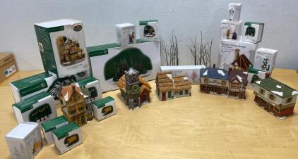 Department 56 Dickens' Village Series Lot &ndash; Buildings, Figures, Accessories, Original Boxes
