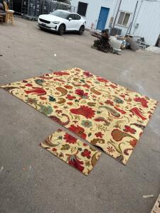 Mohawk Home 10'x10' Strata Tropical Acres Area Rug, Floral Paisley Pattern, 100% Nylon, USA-Made