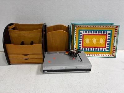Sony SLV-D360P DVD VHS Combo (Powers on), 2 Hand-Painted Trays, 2 Desk Organizers Drawers & Compartments. Diamond Pattern Tire Chains Pair 524, Fits P245/75R16, P265/70R16, Built-in Tightener. Heavy Duty Ladder Tire Chains Pair, Truck/SUV Fitment, Steel, 