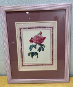 19x23 Framed Art - Pink Flower