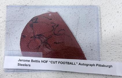 Jerome Bettis HOF 1/1 Cut Football Autograph Pittsburgh Steelers Slabbed Authentic Cert 84146766