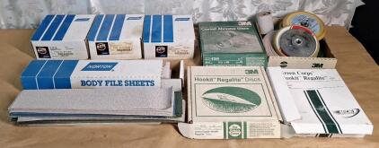 Lot Of Assorted 6" & 8" Sanding Disks & 16" Body Sanding Sheets