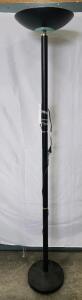 (1) Halogen Black Metal Floor Lamp
