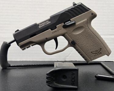 SCCY CPX-2 9mm Pistol, FDE Frame, 10+1 Capacity, DAO, Serial# C457468