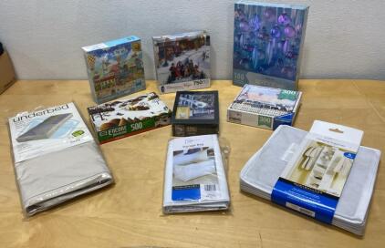 (6) New Unopened Puzzles- (3) Unopened Organizers