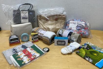 Unused Items - Throws - Book/Tablet Holder - Bag - Storage Caddy - Clocks and More