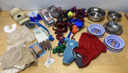 Dog Bowls - Collars - Leashes - Toys and Knee Brace - Compression Socks and Doilies&hellip; And Yes, This Lot Makes Sense.