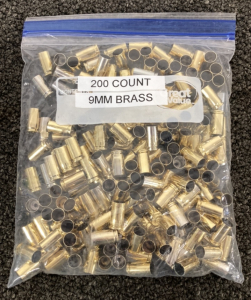 (200) Count 9MM Brass Casings