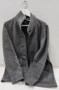 (1) Size S Vintage L.L.Bean Charcoal Gray Wool Button Jacket