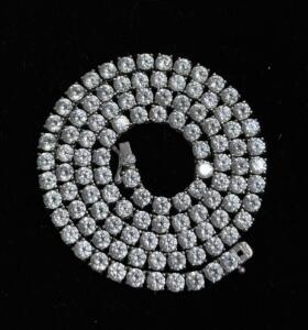 925 Rhinestone Necklace Silvertone Metal, 7.5 in, Box Clasp, Marked China