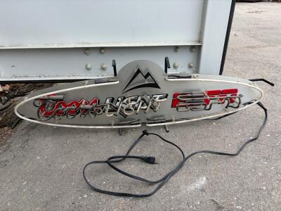 Coors Light ESPN Neon Sign 48"x17", 2006 Everbrite, &ldquo;21 Means 21&rdquo; Campaign, LAAB9201. Powers on but turns off almost instantly.