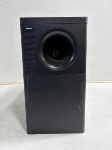 Bose Acoustimass 6 Powered Subwoofer Module, 5.1 Channel, Black, Serial 0640H07992. Unable to test (no power cord)