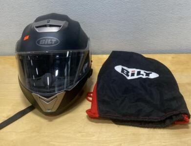 Bilt Full Faced Helmet with Flip Up Face Shield and Built In Bluetooth (L)