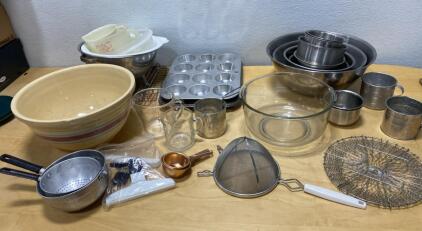 Mixing Bowls - Pans - Sifters - Bowls and More