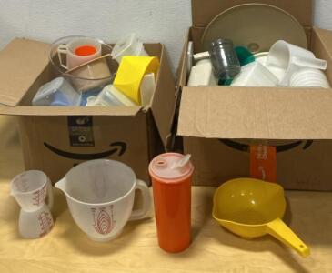 Plastic Ware - (2) Cases of Various Plastic Kitch Items