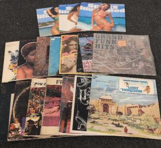Lot of Vintage Vinyl LP Records Including Zappa, Sly & The Family Stone, Grand Funk + SI Calendars