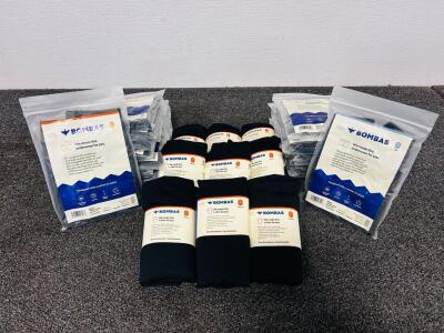 Bombas Black Cotton Underwear & T-Shirts Bundle &ndash; Men's Boxer Briefs (Xs/S, M/L), Tees (M/L), New