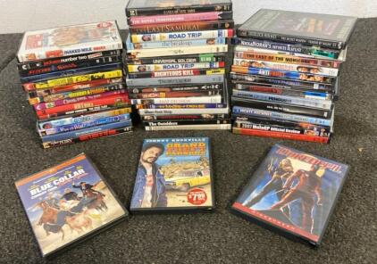 (50) DVDs - Movies Including- Daredevil- Kill Bill 2-the Italian Job and More