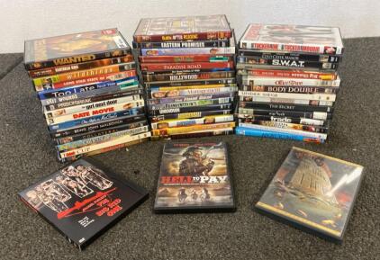 (50) DVDs - Movies Include - The Big Red One - Hell to Pay - The Meaning of Life and More