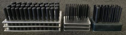 Large Fractional Transfer Punch & Pin Gauge Set, 1/16"-1" Range, Hardened Steel, 100+ Pieces