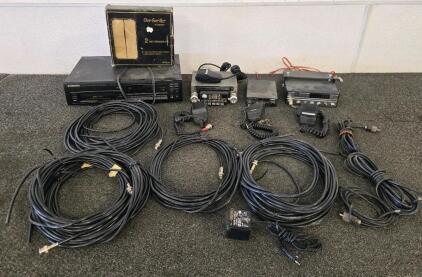 CB Radio Lot: Cobra 29 LTD, Uniden PRO 510e, Pioneer PD-M603, Orevox DCX-4 Speaker Kit, Cables