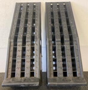 Pittsburgh Automotive 6,500 lb Car Ramps, 12" Tire Width, 13,000 lb Pair Capacity, Plastic, Black