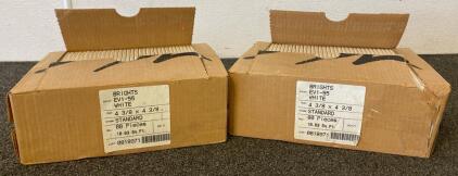80 White 4-3/8" x 4-3/8" Ceramic Wall Tiles, Gloss Finish, EV1-55, 10.63 sq ft per box, Lot 0818971