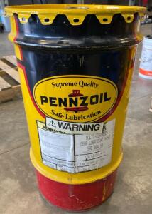 Blasting Sand/Abrasive Media, 120 lbs, Fine Silica Grit in Vintage Pennzoil 16-Gallon Steel Drum
