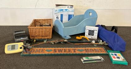 Mixed Lot: PureGuardian Humidifier, Parker Jotter Pen Set, Wooden Doll Cradle, Decor & More