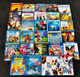 Lot of 25+ Blu-ray/DVD Children&rsquo;s & Family Movies: Disney, Pixar, DreamWorks, Digital Copy Included