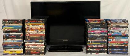 Insignia 28&rdquo; TV & 100 DVD Movie Classics