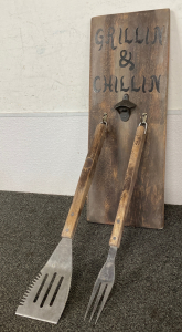 Grilling Tools And Sign