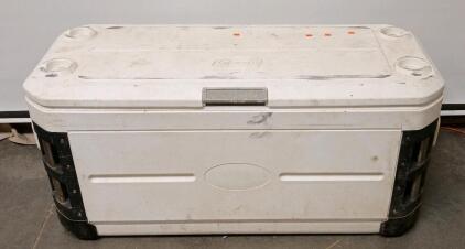 Coleman Xtreme 150 Quart Wheeled Cooler, White, Heavy-Duty, Large Capacity, 48" Long 40"Tall 24"Wide