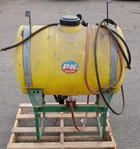PK 3-Point Hitch Sprayer, 100-Gallon Poly Tank, Boom, PK MFG CORP Omaha NE