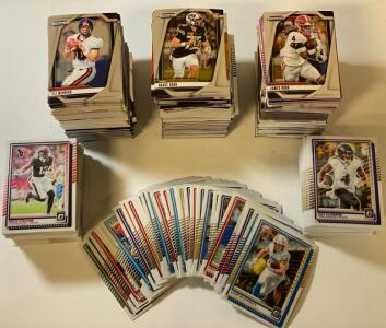 Panini Prizm, Donruss Optic, Select Football Card Lot ~500 Cards, Rookies, Parallels, NFL & NCAA