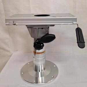 (1) Aluminum Boat Seat Pedestal Mounting Kit, Adjustable Height From 13" To 19" W/ ​Slide Swivel & Adjustable Travel- Fore & AFT