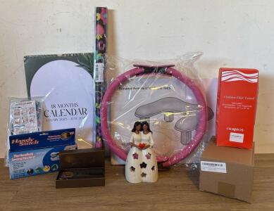 Women&rsquo;s Gift Lot including Roname Armrest for Nail Techs, 18 Month Calendar, Handy Stitch, Oerbios Hair Towel And More!