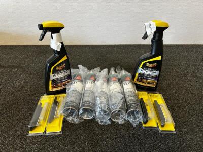 Meguiar&rsquo;s Interior Detailer (2), Sikaflex 221 Sealant (5), Blue Sea 100A Busbars (4) Lot